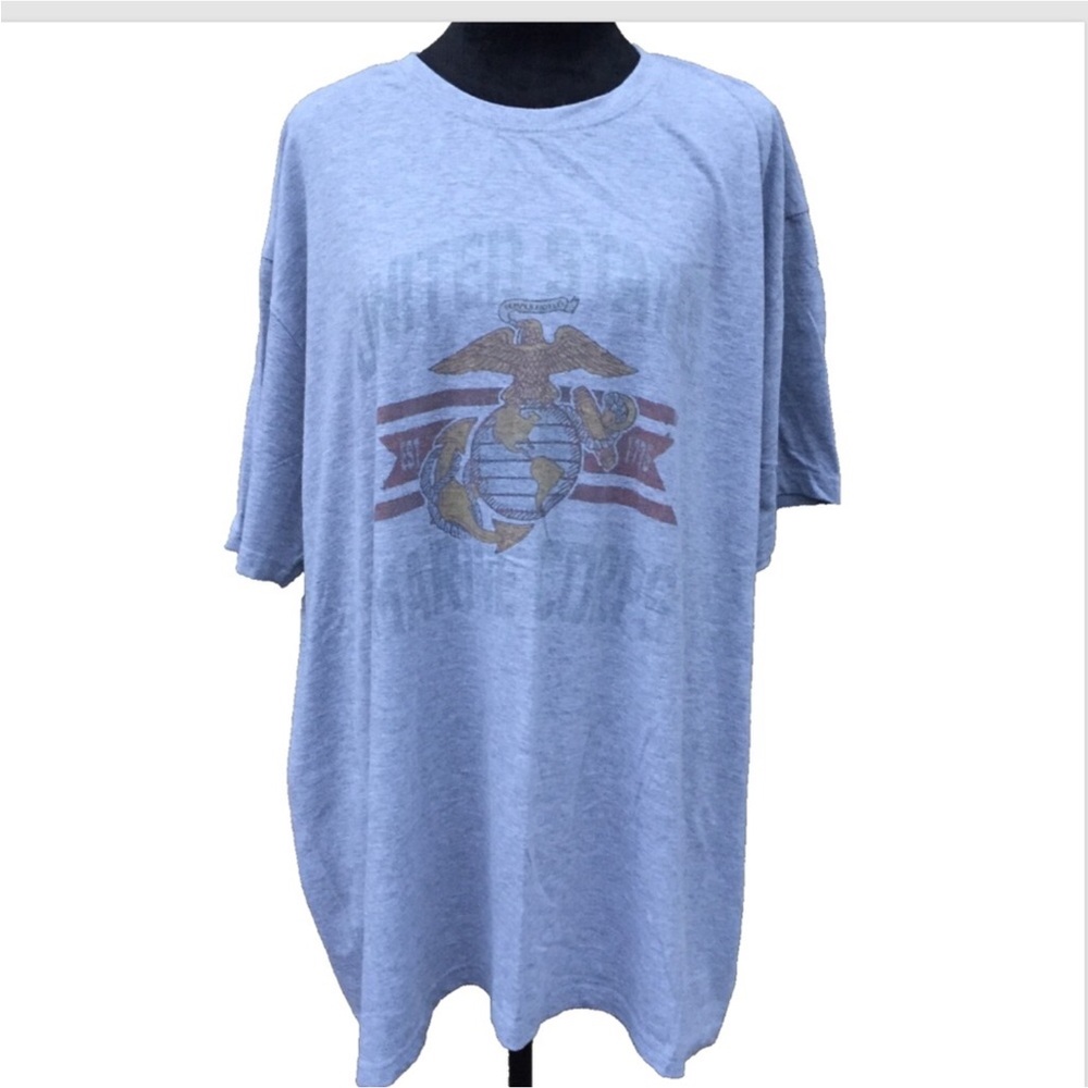 UNBRANDED UNITED STATES MARINE CORPS GRAY TEE